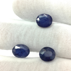 Blue Sapphire Glass Filled Lot