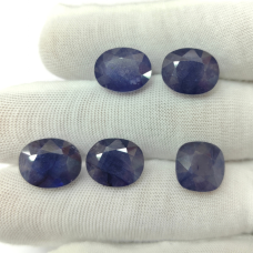 Blue Sapphire Glass Filled Lot