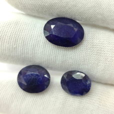Blue Sapphire Glass Filled Lot