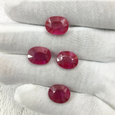 Ruby Glass Filled Lot