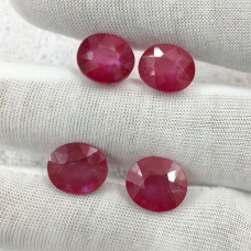 Ruby Glass Filled Lot