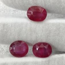 Ruby Glass Filled Lot