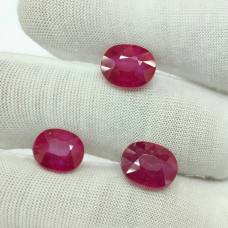 Ruby Glass Filled Lot