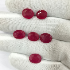 Ruby Glass Filled Lot