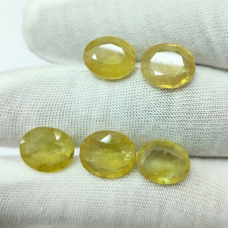 Yellow Sapphire Glass Filled Lot