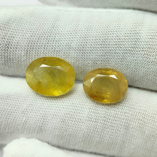 Yellow Sapphire Glass Filled Lot