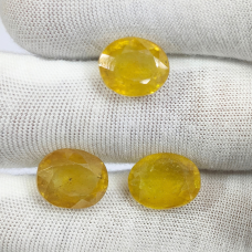 Yellow Sapphire Glass Filled Lot