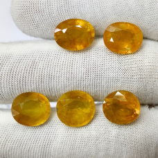Yellow Sapphire Glass Filled Lot
