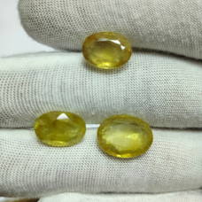 Yellow Sapphire Glass Filled Lot