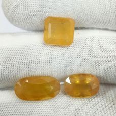 Yellow Sapphire Glass Filled Lot